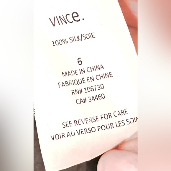 Vince 100% Silk Drawstring Dress size 6 - Picture 8 of 12